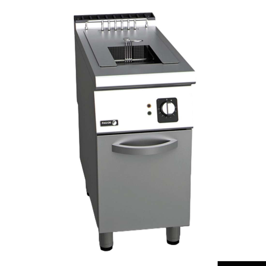 Fagor Kore 900 F-E9 Electric Fryer with 1x15L Tank and Basket - 1-2 Tanks & 1-4 Baskets