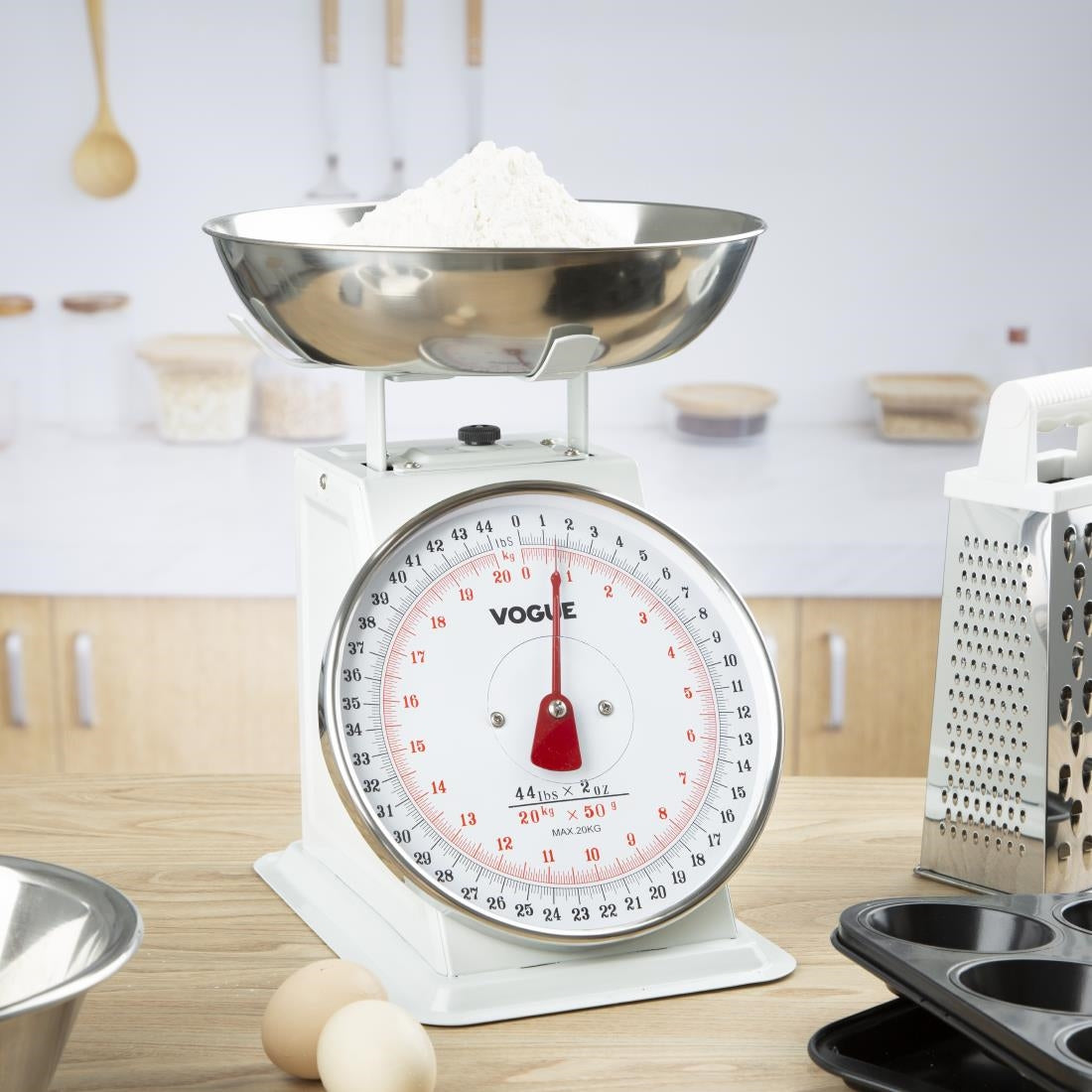 Vogue Kitchen Scale Bowl Top - 20kg Grad. 50g - F176