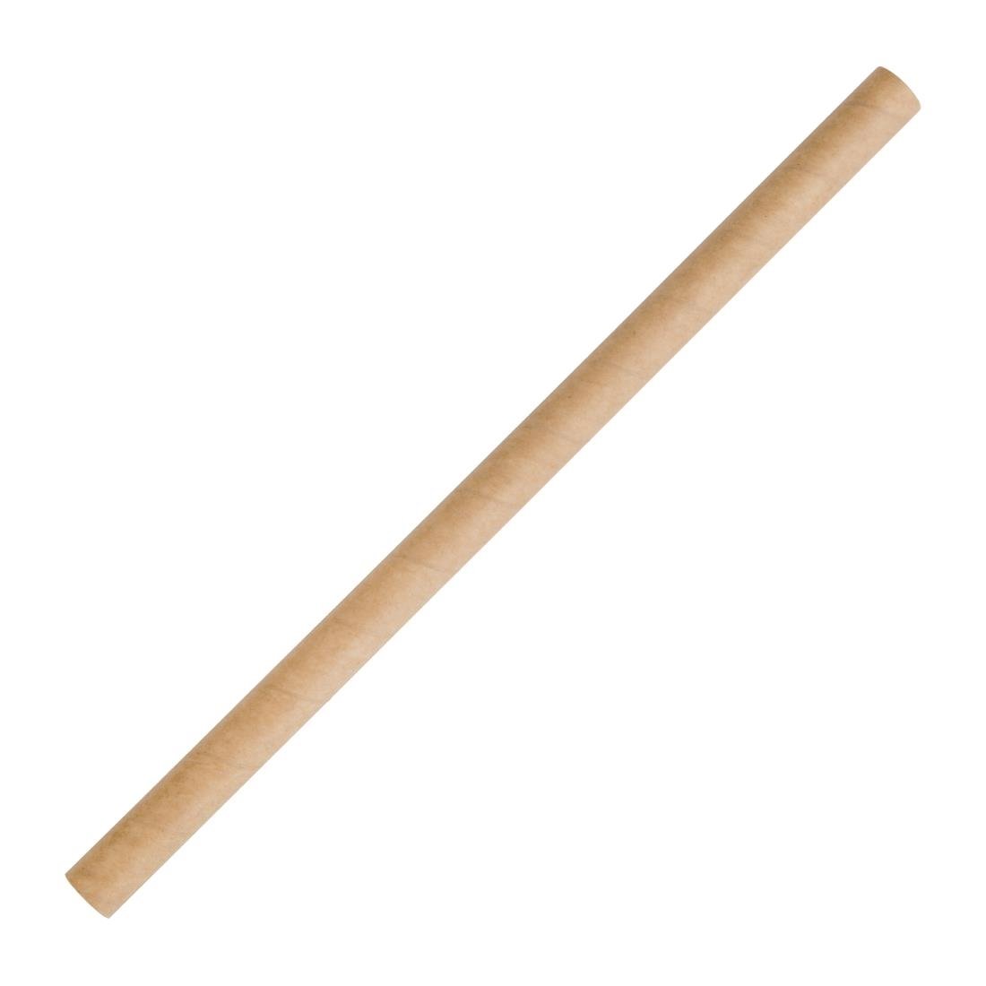 Fiesta Compostable Paper Smoothie Straws Kraft (Pack of 250) - FB146