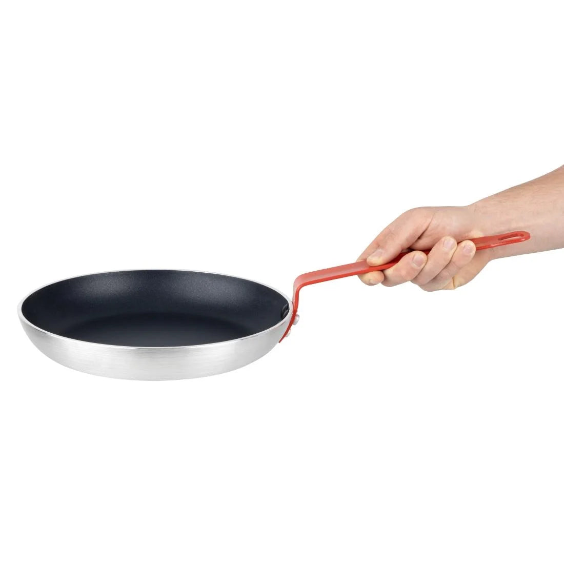 Hygiplas Aluminium Non-stick Teflon Platinum Plus Frying Pan with Red Handle 28cm - HT966