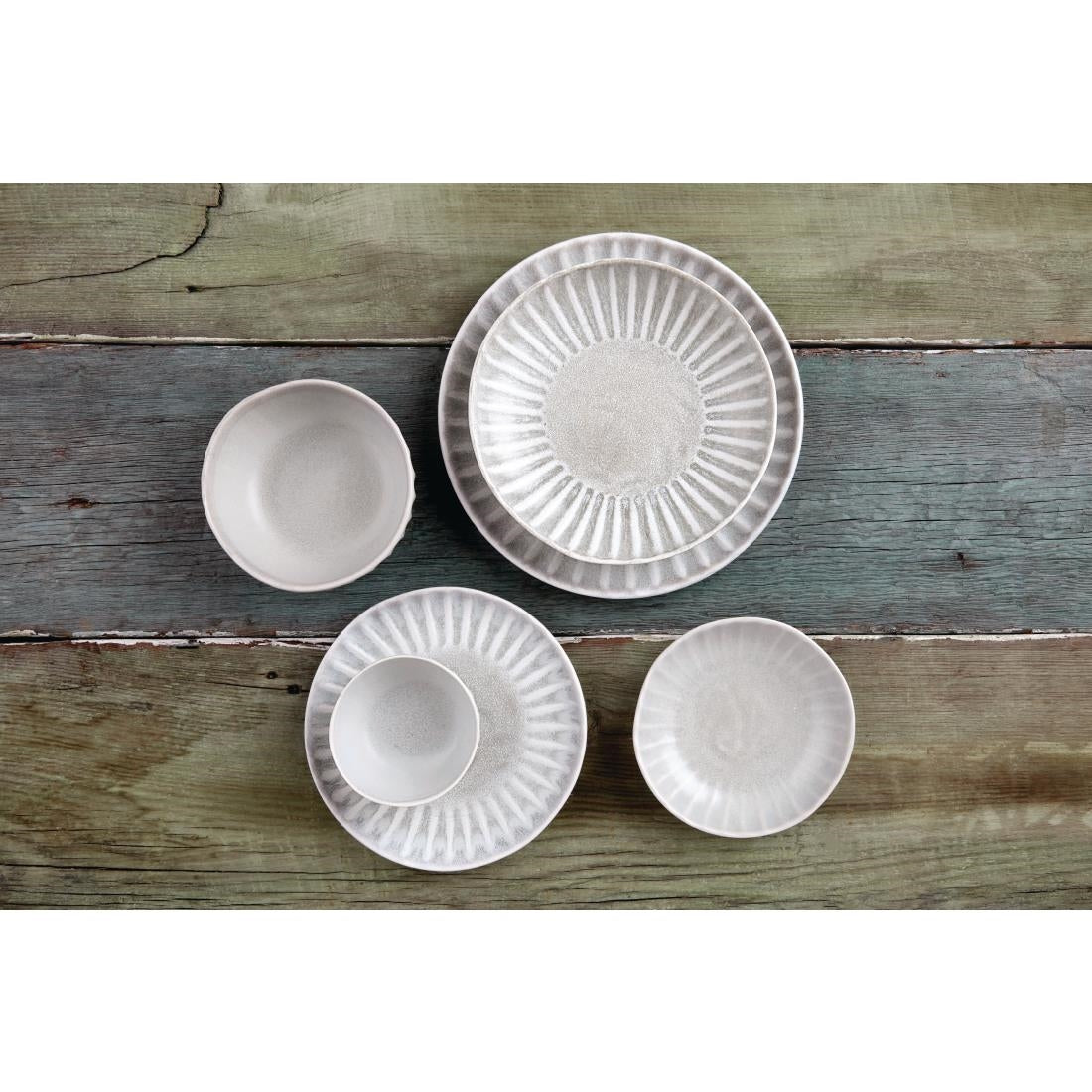 Olympia Corallite Plates Concrete Grey 205mm (6 Pack) - FB955