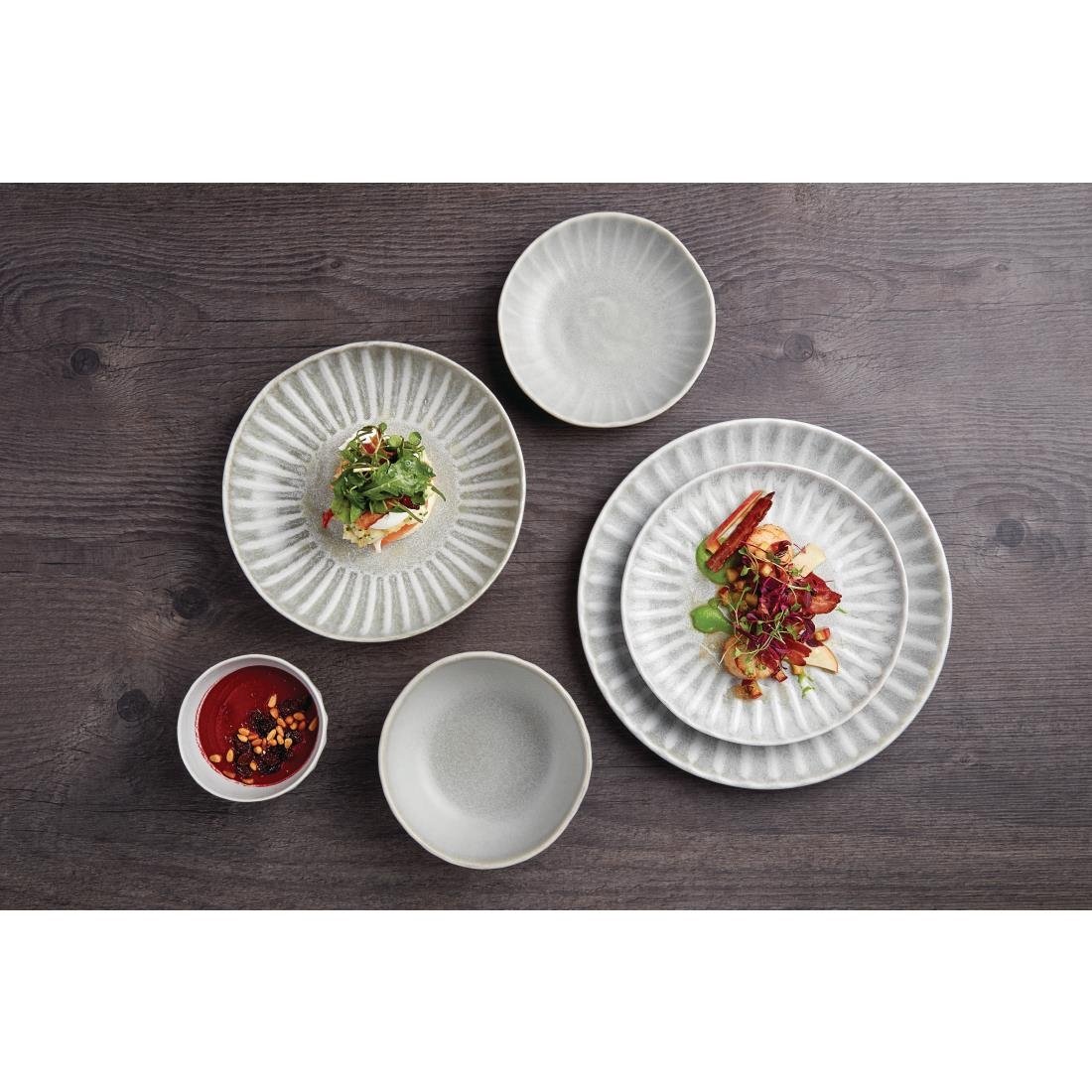 Olympia Corallite Coupe Bowls Concrete Grey 220mm (6 Pack) - FB957