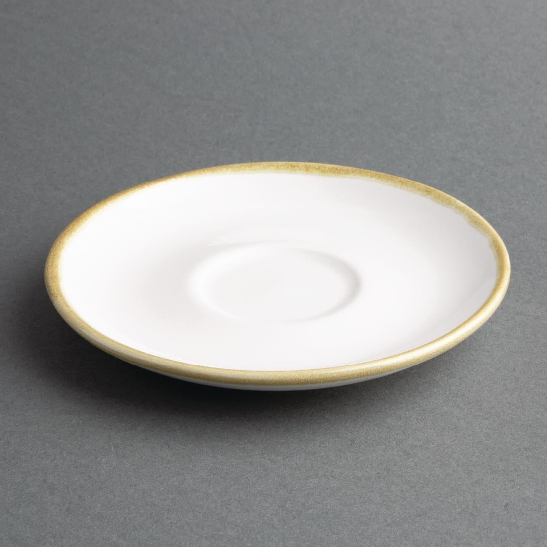 Olympia Kiln 230ml Cup Saucer Chalk 140mm (Pack of 6) - FB989