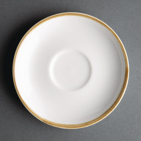 Olympia Kiln 340ml Cup Saucer Chalk 160mm (Pack of 6) - FB991