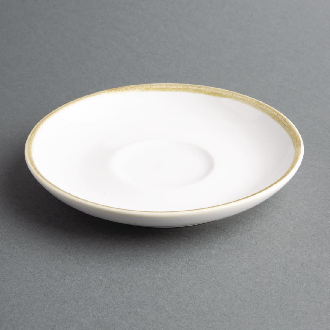 Olympia Kiln 340ml Cup Saucer Chalk 160mm (Pack of 6) - FB991