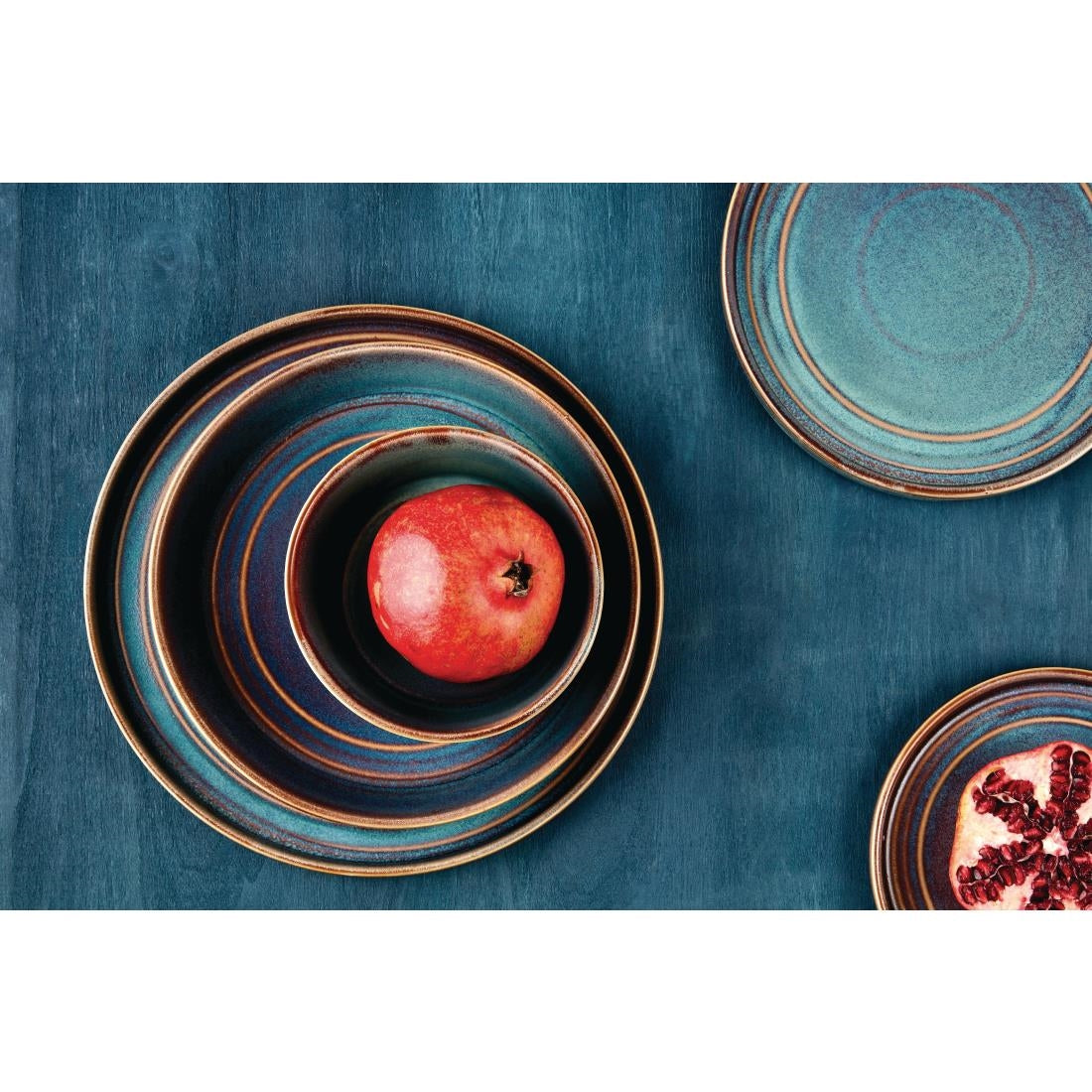 Olympia Cavolo Iridescent Flat Round Plate - 220mm (6 Pack) - FD915