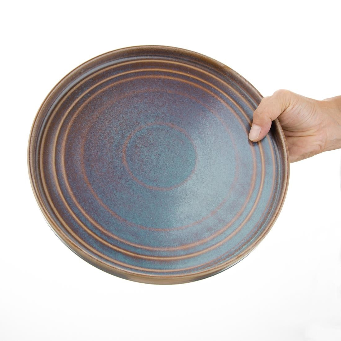 Olympia Cavolo Iridescent Flat Round Plate - 270mm (4 Pack) - FD916