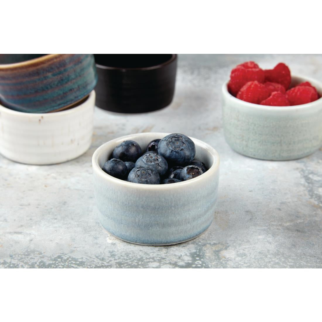 Olympia Cavolo Ice Blue Dipping Dish 67(Ø Pack)mm (12 Pack) - FD925