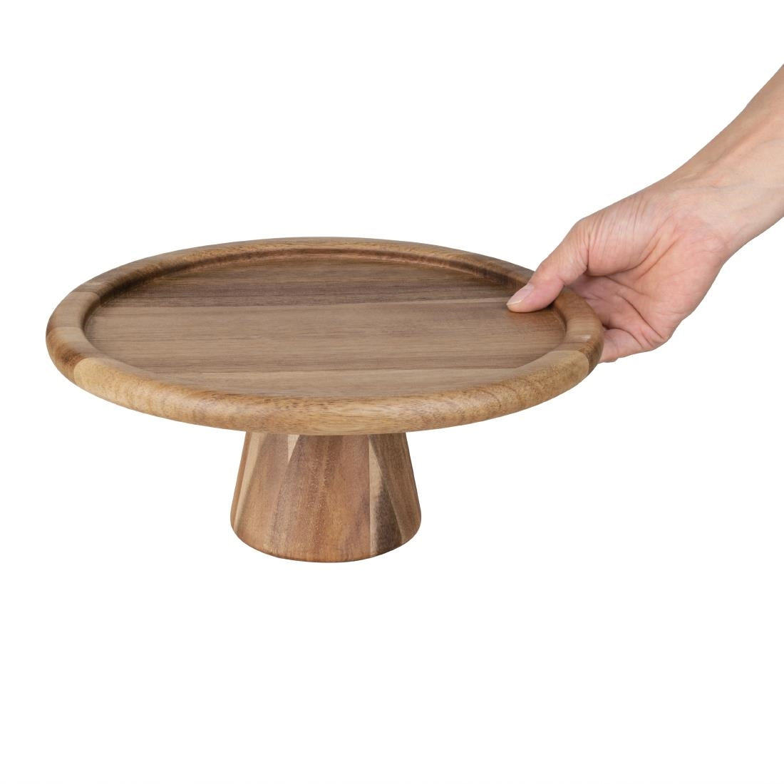 Olympia Acacia Cake Stand 305(Ø)x127(H)mm - FE150