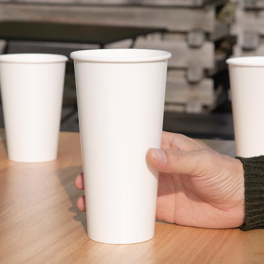 Fiesta Recyclable Cold Paper Cup 22oz 90mm (Pack of 1000) - FP782