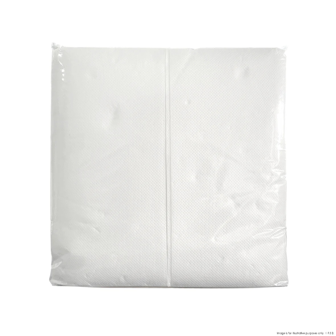 PakMax 2 ply 100 Sheets 1/8 Fold Quilted White Napkin - FQWN218-400-100