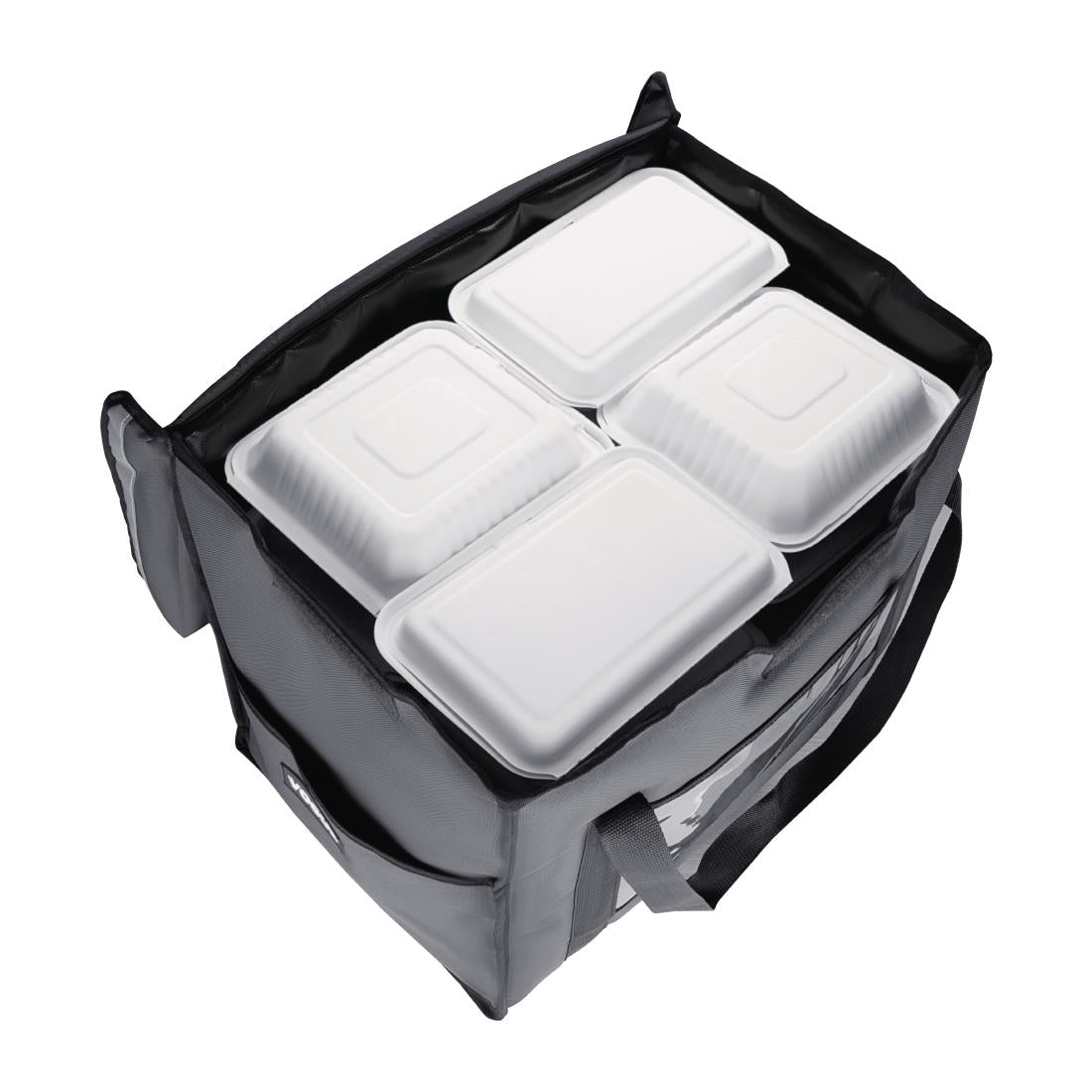 Vogue Insulated Folding Delivery Bag Grey 540x360x430mm - FR226