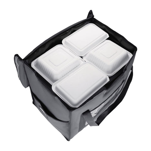 Vogue Insulated Folding Delivery Bag Grey 540x360x430mm - FR226