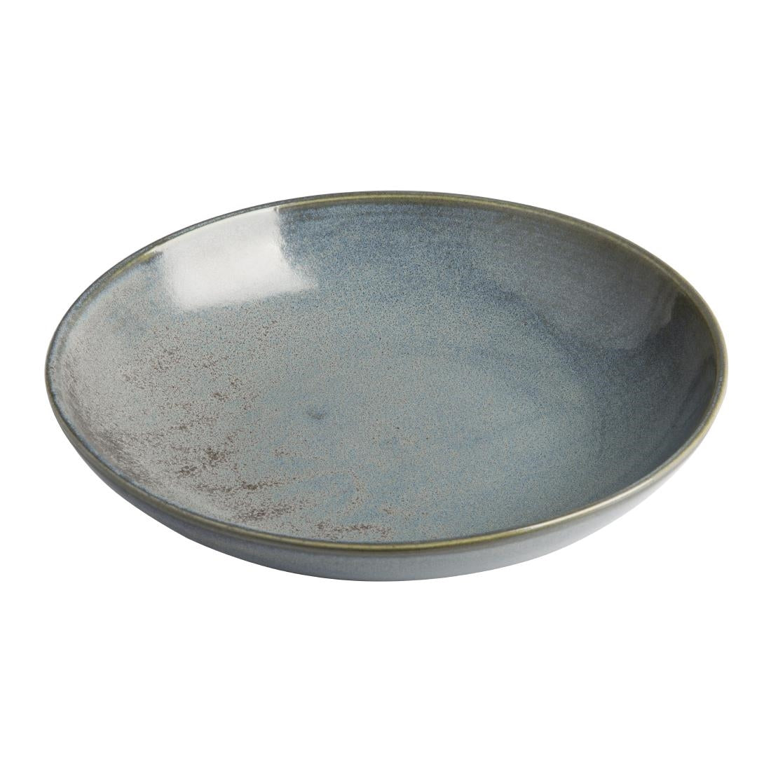Olympia Ember Blue Low Coupe Bowls 230mm (4 Pack) - FU174