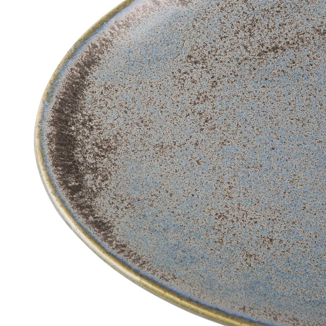 Olympia Ember Blue Triangle Plates 308mm (4 Pack) - FU176