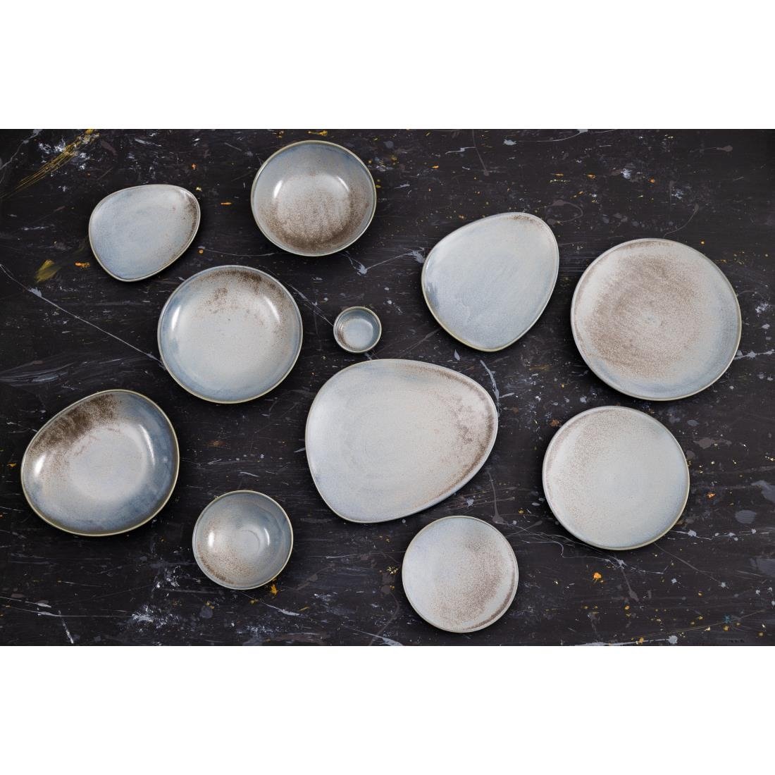 Olympia Ember Blue Coupe Plates 275mm (4 Pack) - FU170