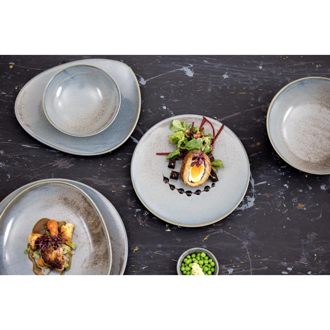 Olympia Ember Blue Coupe Plates 275mm (4 Pack) - FU170