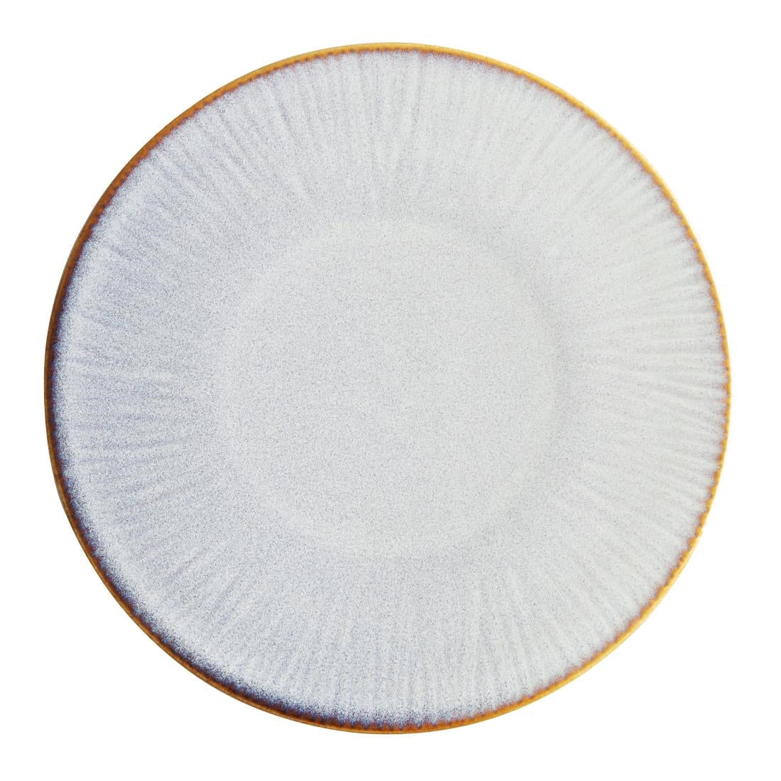 Olympia Drift Grey Embossed Coupe Plates 220mm (6 Pack) - FU195