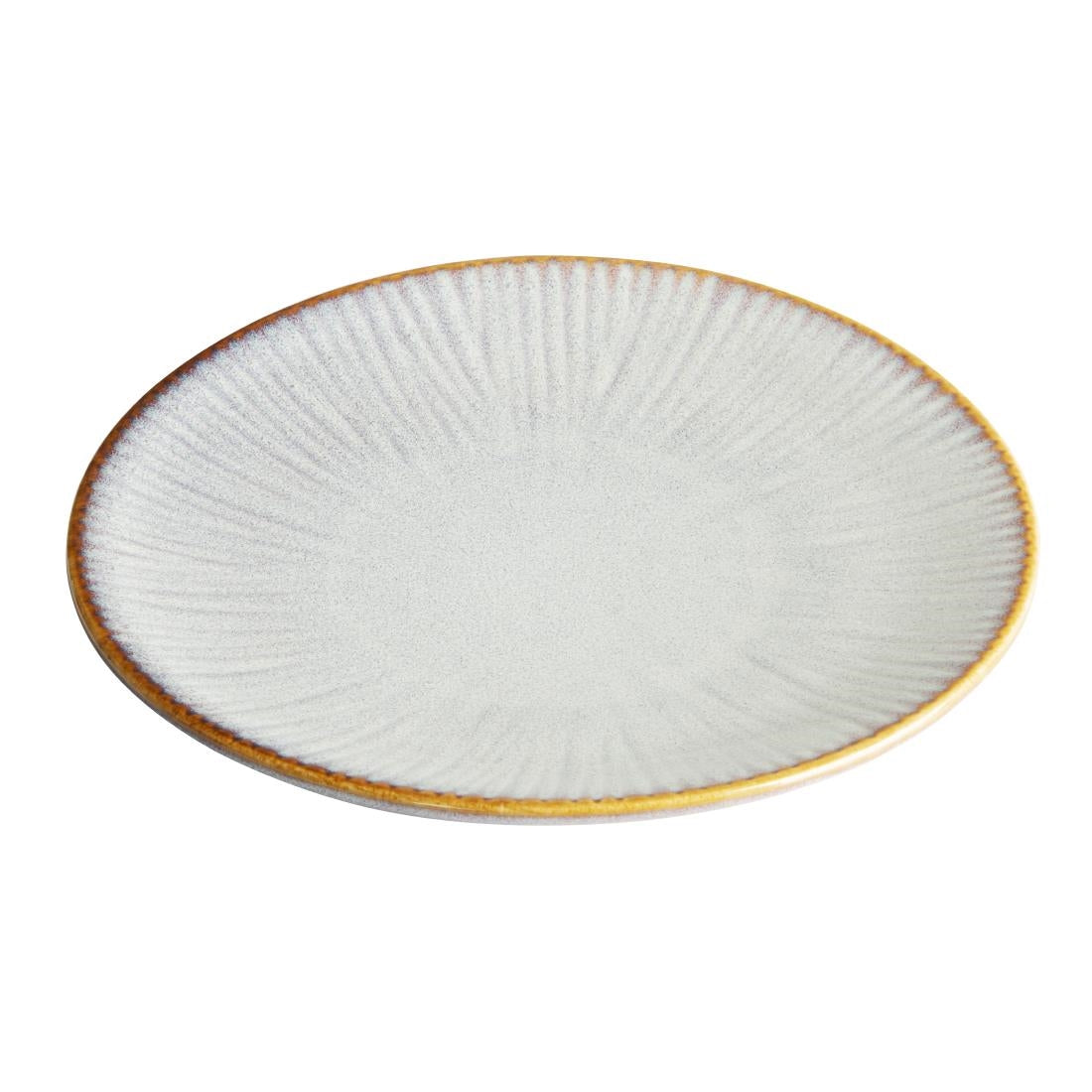 Olympia Drift Grey Embossed Coupe Plates 180mm (6 Pack) - FU196