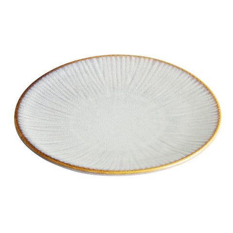 Olympia Drift Grey Embossed Coupe Plates 180mm (6 Pack) - FU196