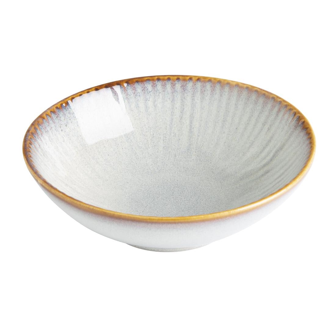 Olympia Drift Grey Embossed Coupe Bowls 155mm (6 Pack) - FU199