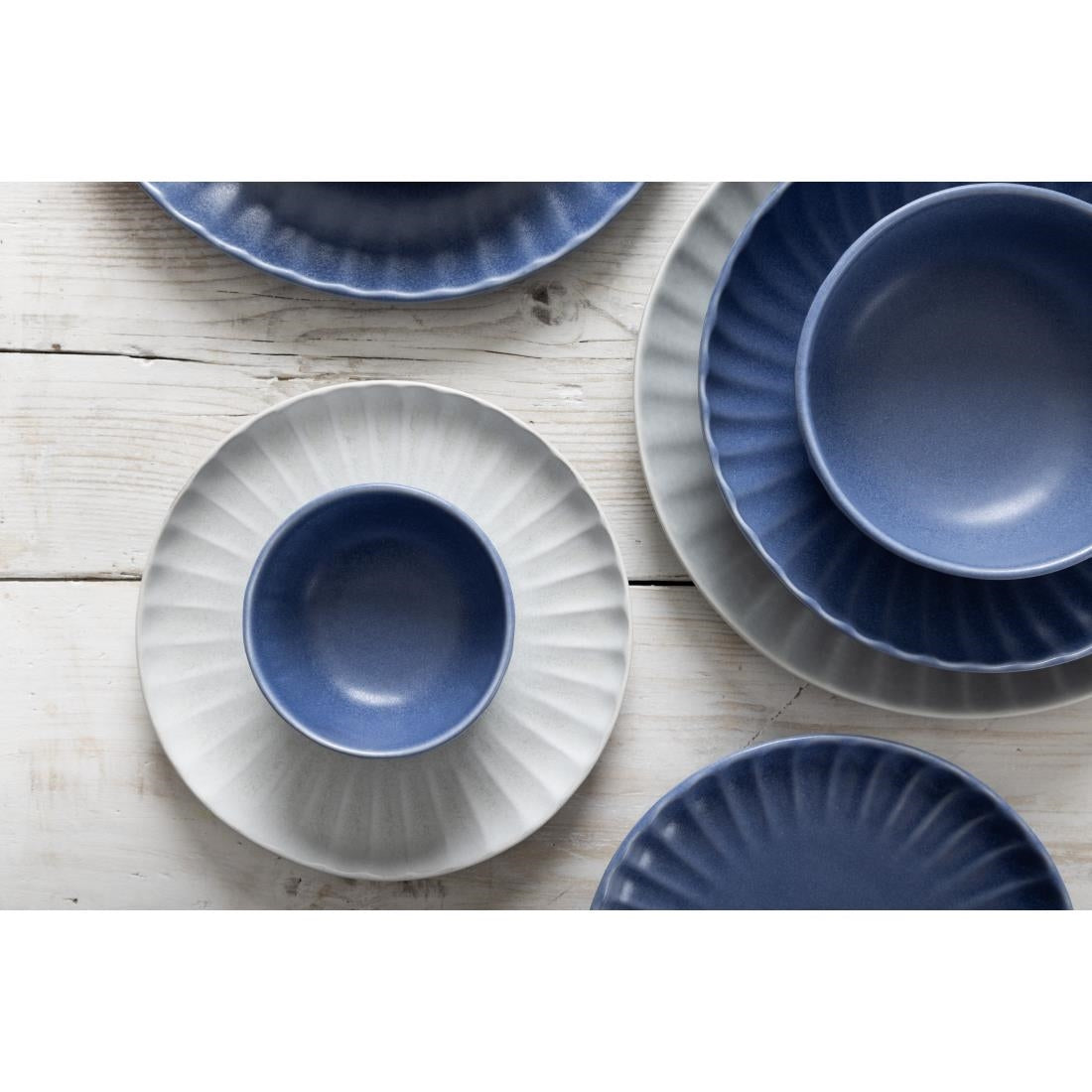 Olympia Corallite Plates Concrete Grey 205mm (6 Pack) - FB955