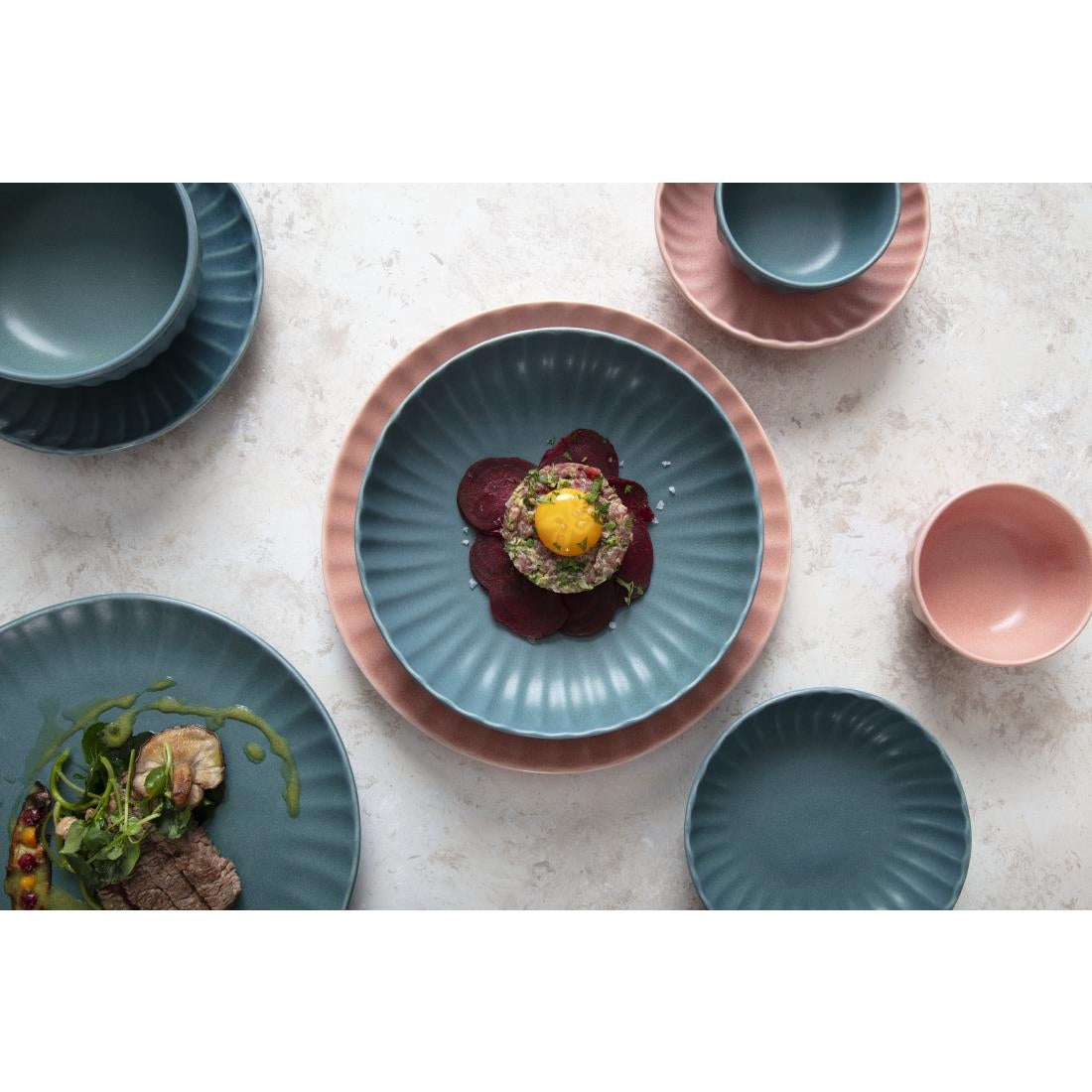 Olympia Corallite Deep Bowls Green - 150mm (6 pack) - FU208