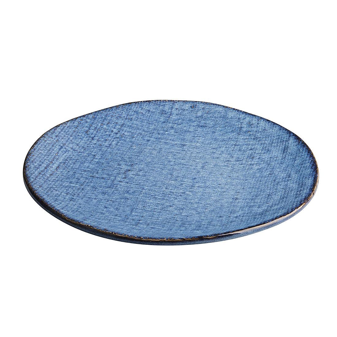 Olympia Denim Blue Coupe Plates 230mm (6 Pack) - FU221