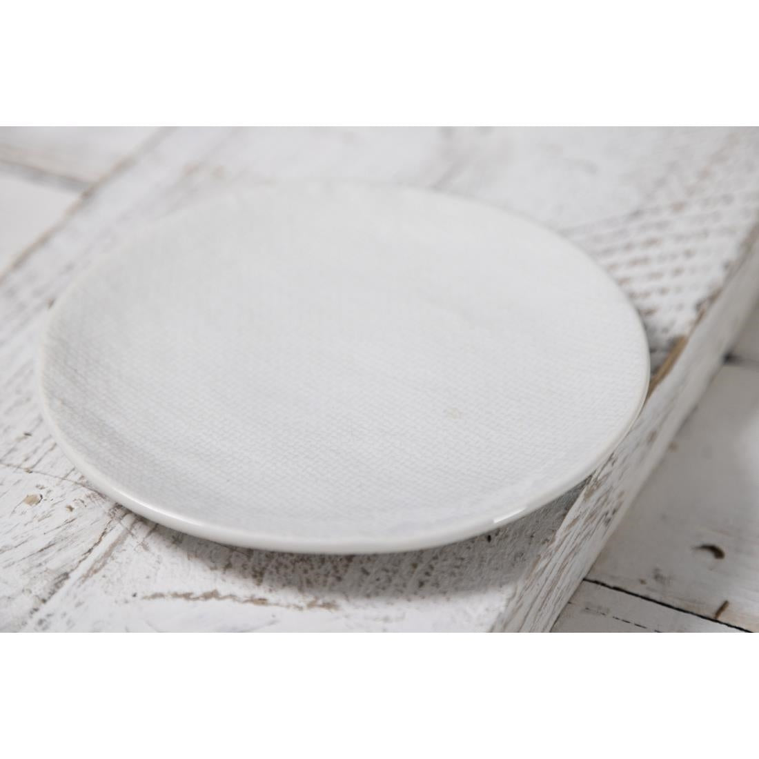 Olympia Denim White Coupe Plates 180mm (6 Pack) - FU225