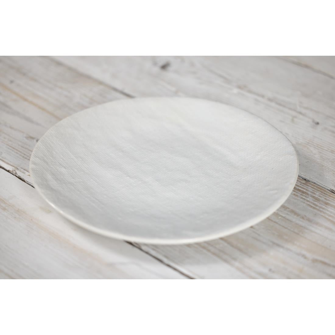 Olympia Denim White Coupe Plates 230mm (6 Pack) - FU226