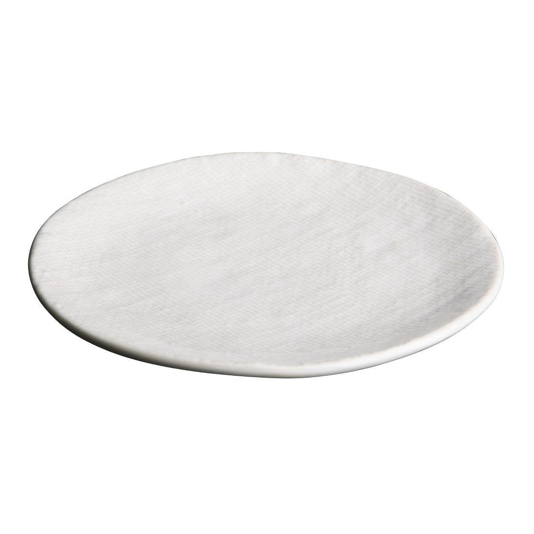 Olympia Denim White Coupe Plates 230mm (6 Pack) - FU226