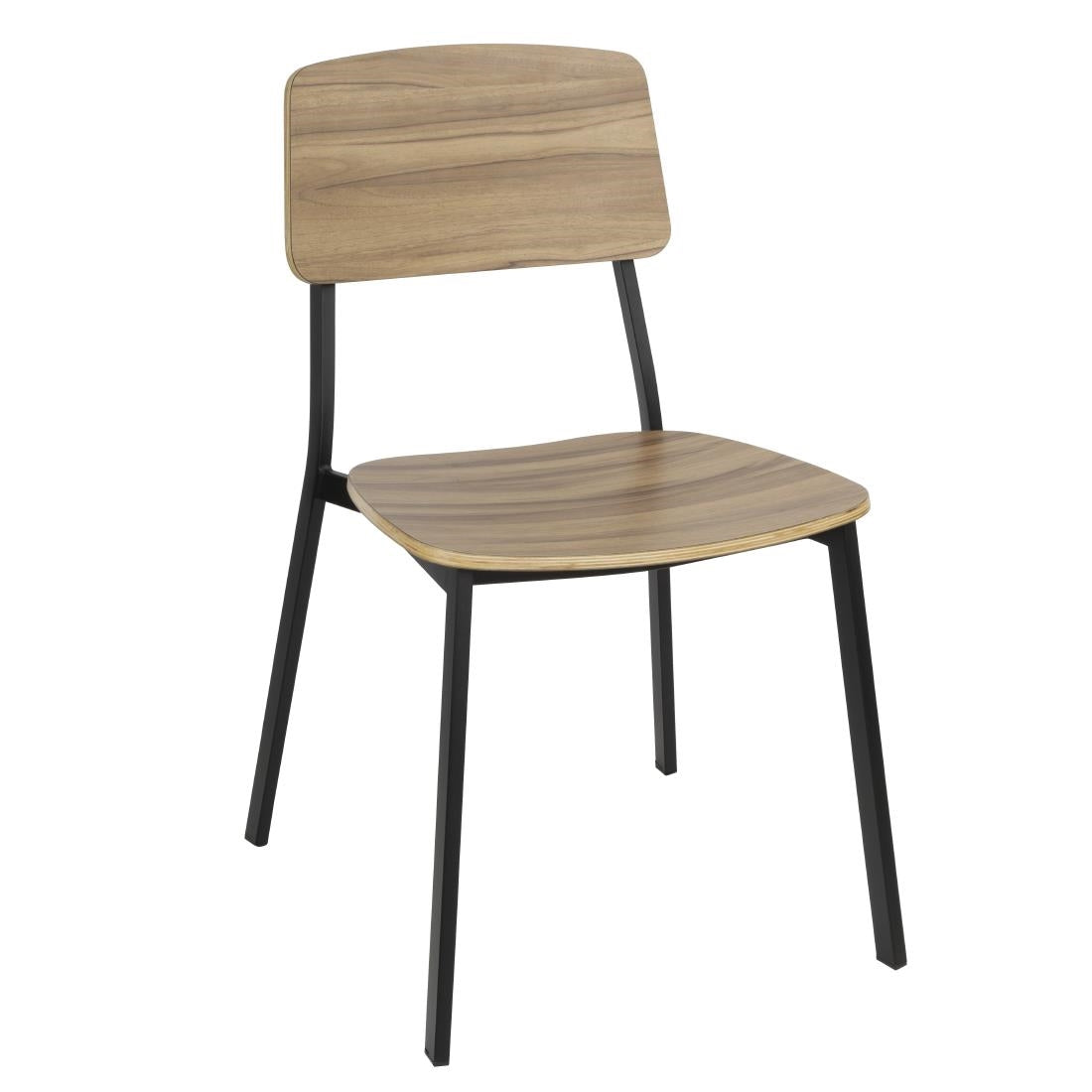 Bolero Beaufort Wooden Interior Dining Chairs (2 Pack) - FU524
