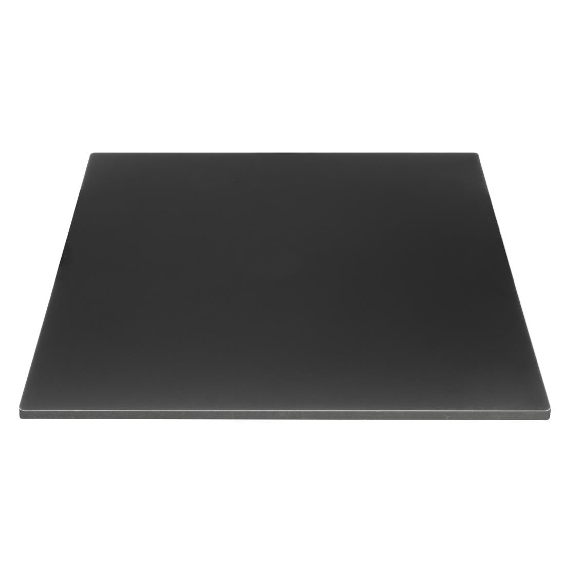Bolero Matte Black Square Outdoor Table Top 700mm - FU530