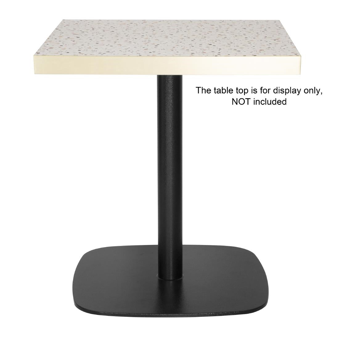Bolero Black Cast Iron Table Base 720x600mm - FU547