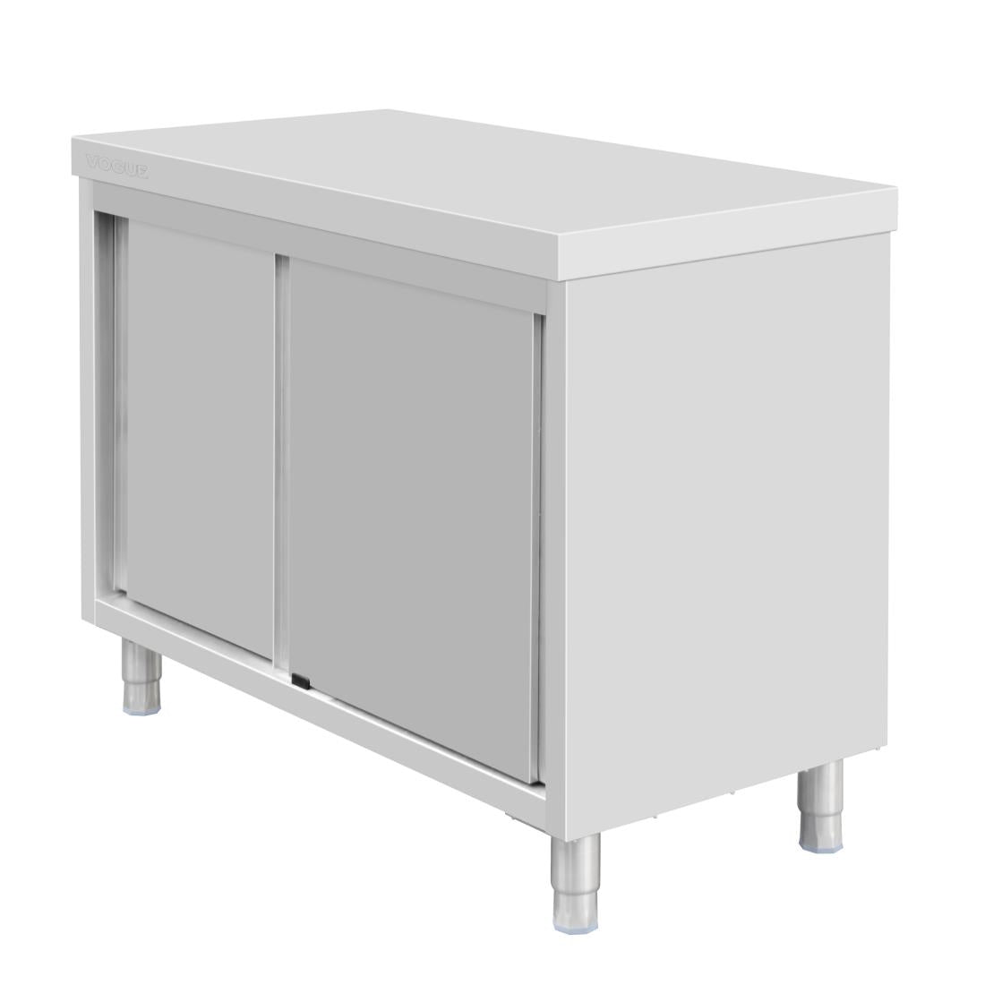 Vogue Standing Floor Cupboard Stainless Steel - 900x1200x600mm - FU585