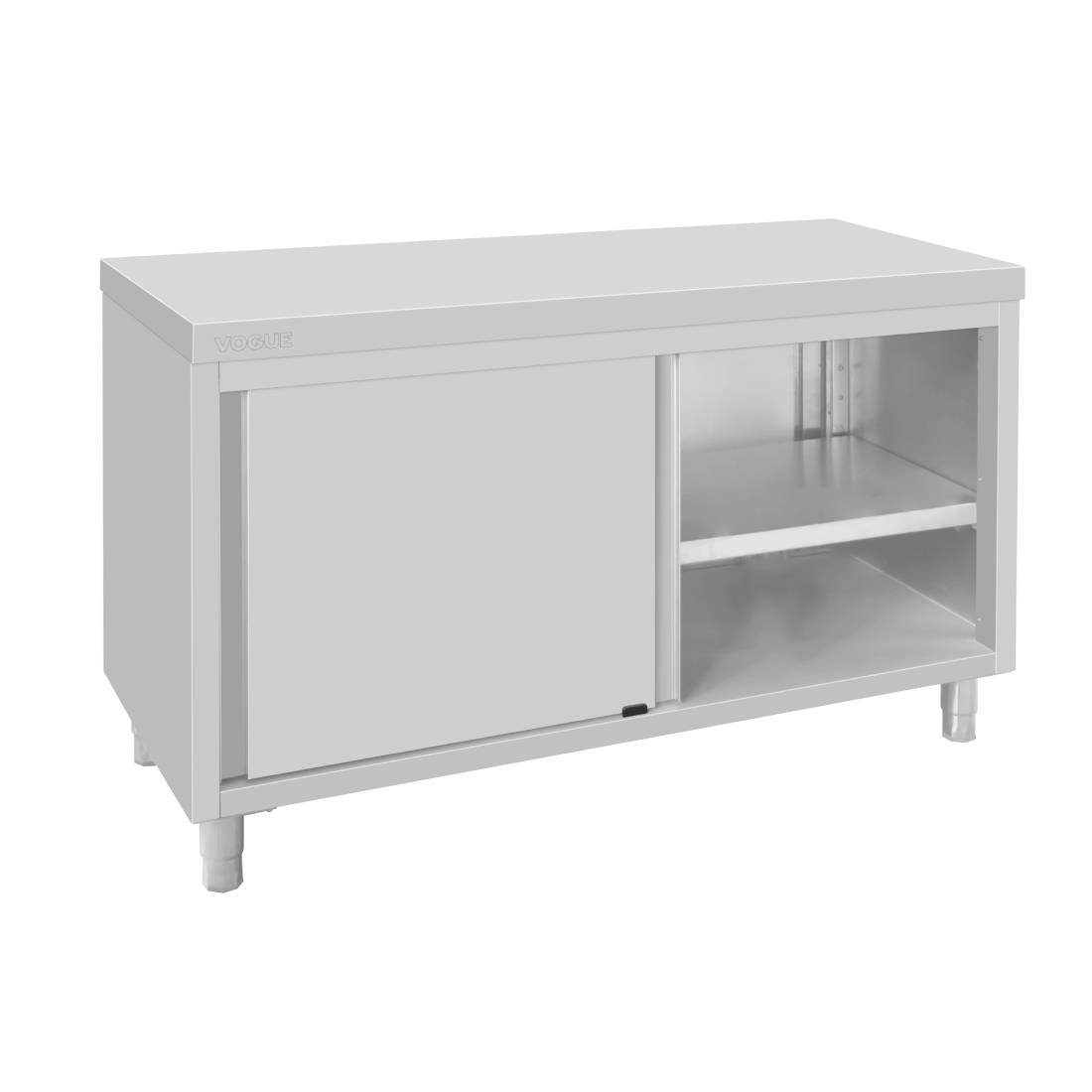 Vogue Standing Floor Cupboard Stainless Steel - 900x1500x600mm - FU586