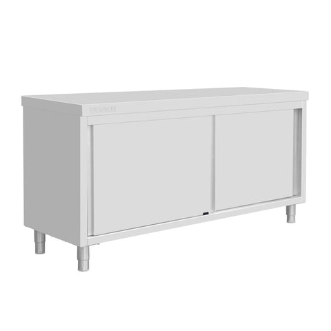 Vogue Standing Floor Cupboard Stainless Steel - 900x1800x600mm - FU587
