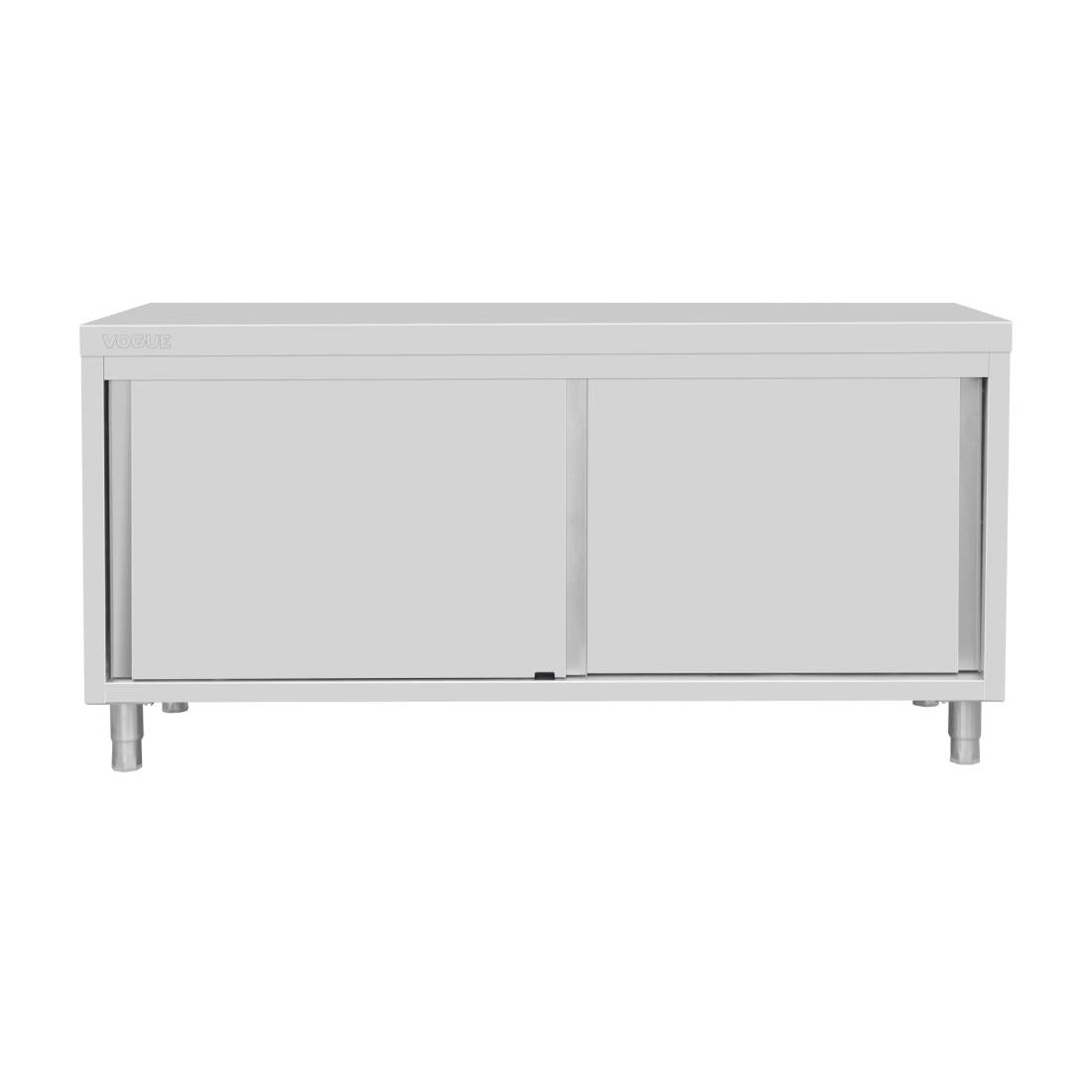 Vogue Standing Floor Cupboard Stainless Steel - 900x1800x600mm - FU587