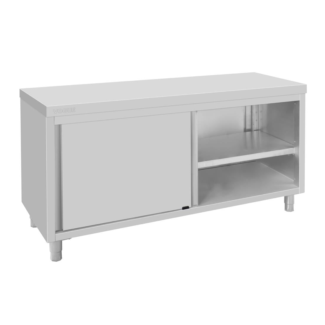Vogue Standing Floor Cupboard Stainless Steel - 900x1800x600mm - FU587