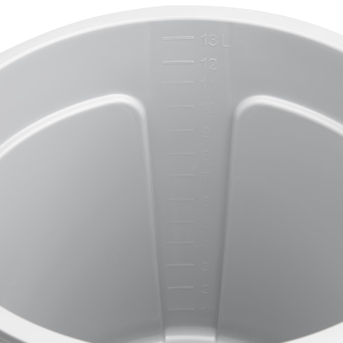 Jantex Grey Graduated Bucket with Pouring Lip 14ltr - FU589