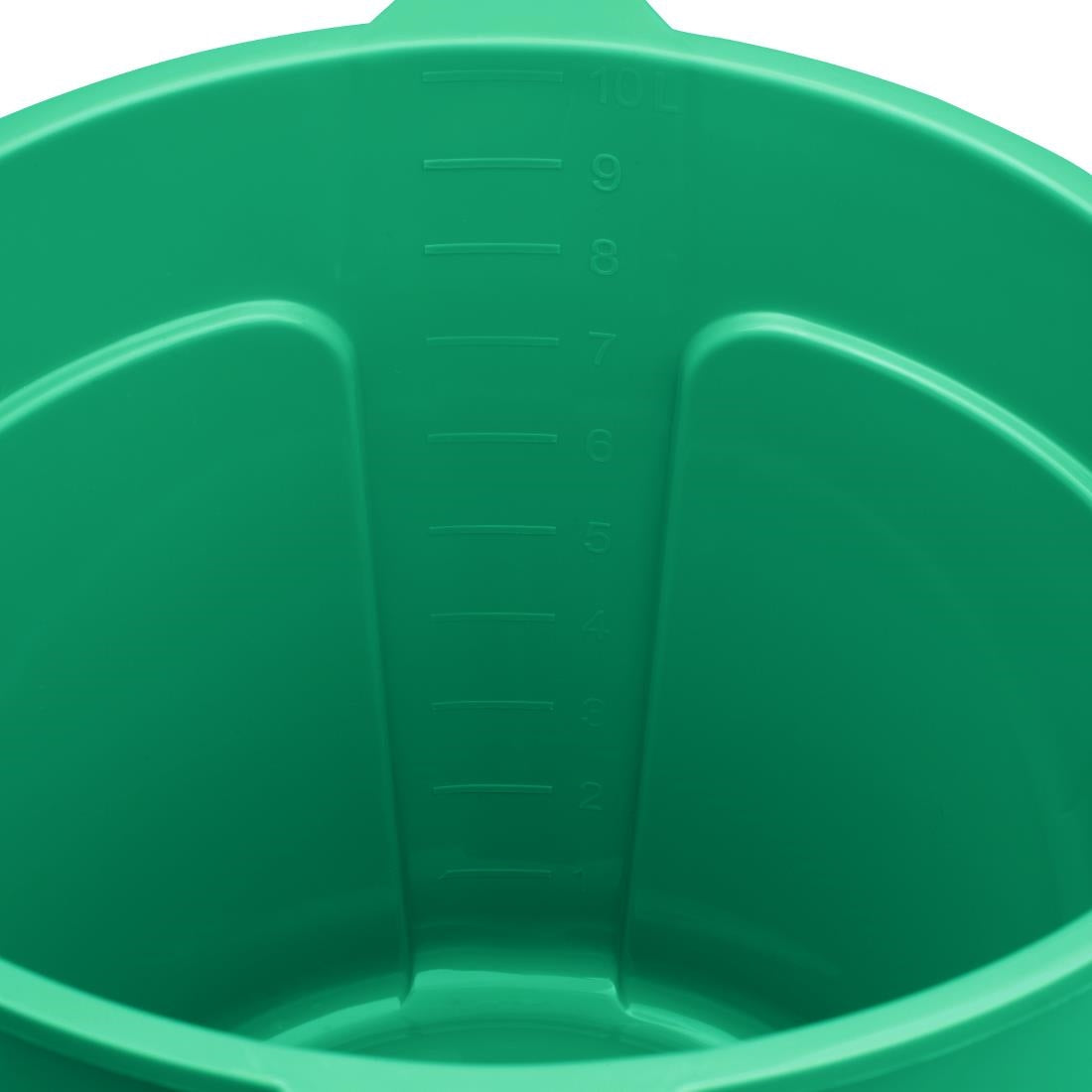 Jantex Green Graduated Bucket with Pouring Lip 10ltr - FU833