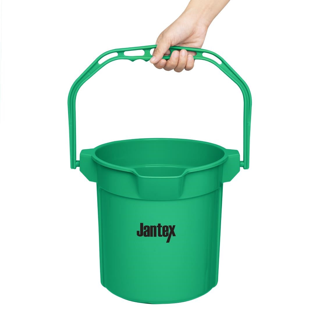 Jantex Green Graduated Bucket with Pouring Lip 10ltr - FU833