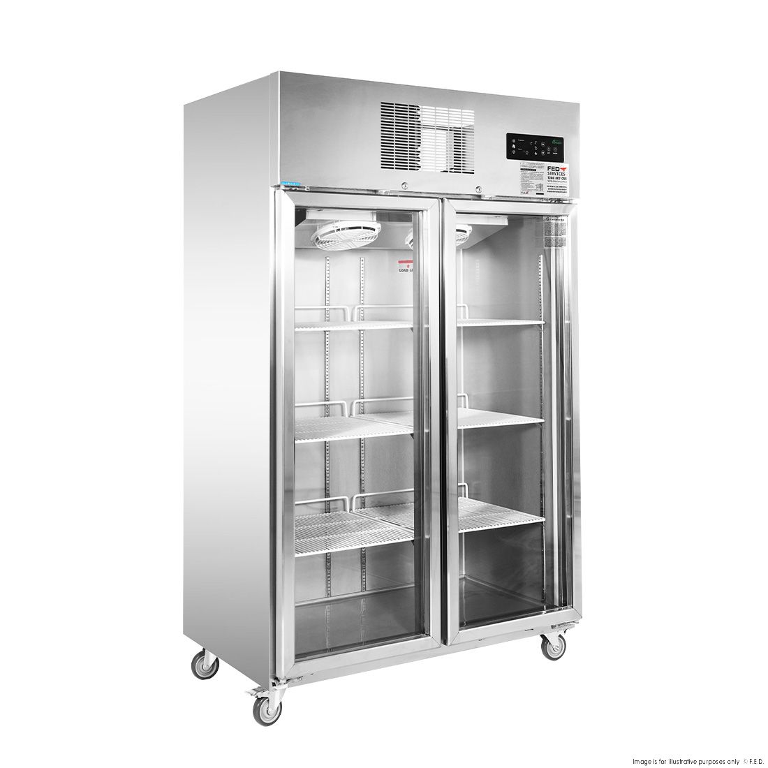Thermaster Double Door Upright Display Fridge SUCG1000