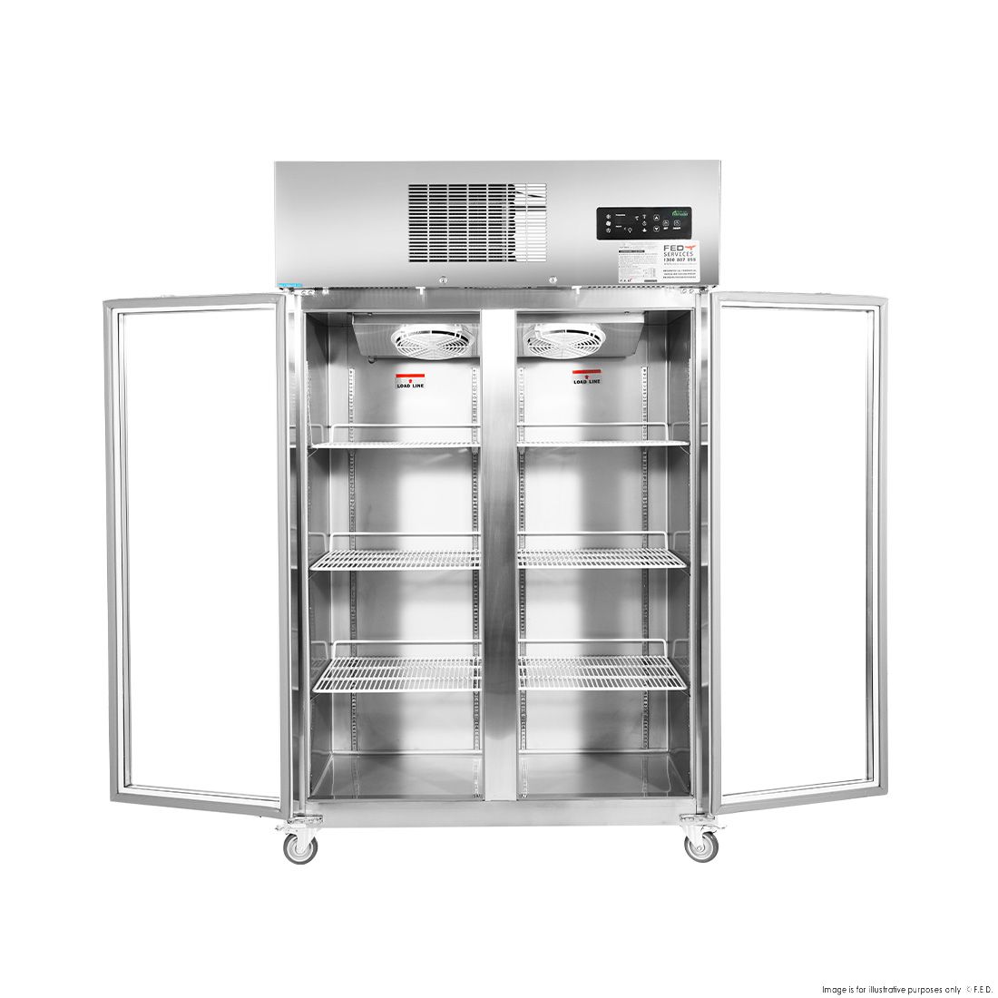 Thermaster Double Door Upright Display Fridge SUCG1000