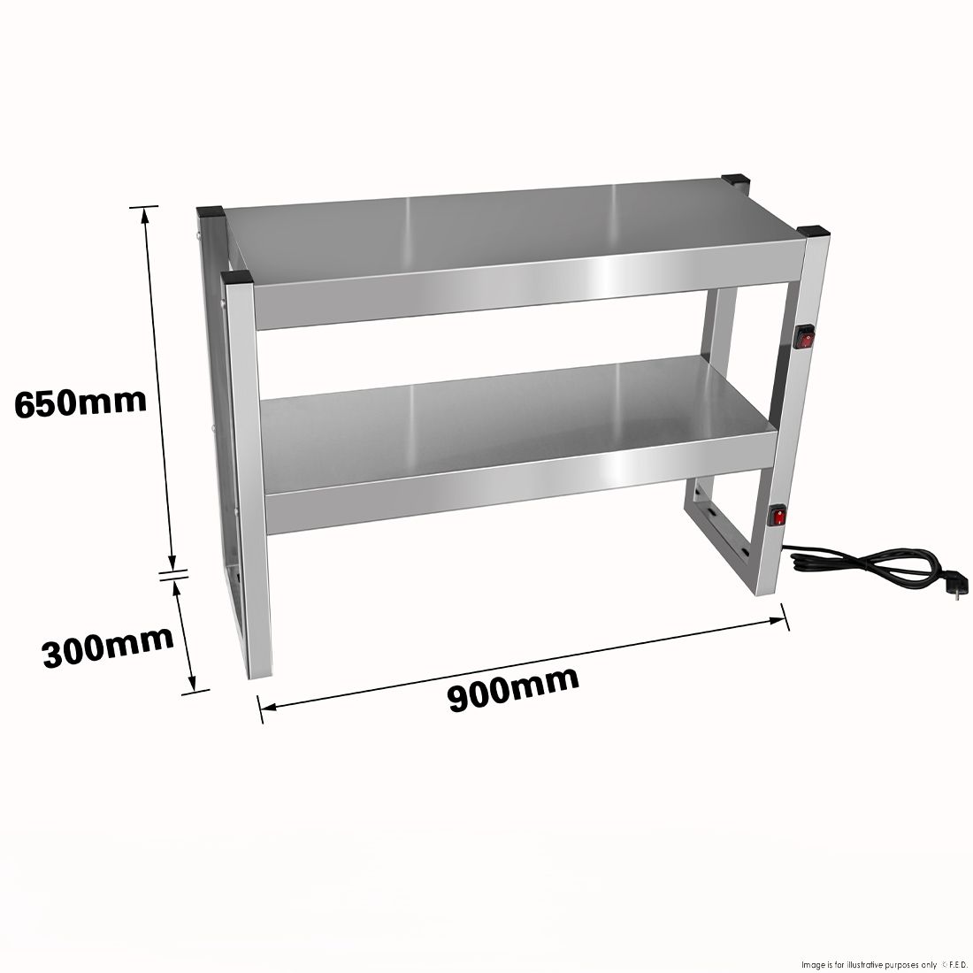 Benchstar Commercial Food Warmer with 4 Lamps - FW4L-092