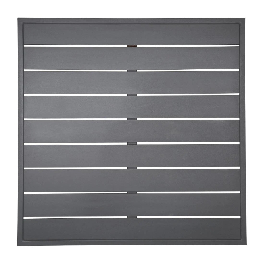 Bolero Aluminium Square Table Top Dark Grey 700mm - FW597