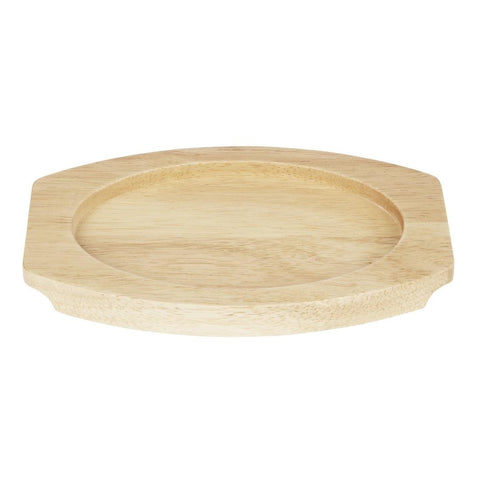 Olympia Hevea Board for Cast Iron Oval Eared Dish 230x135mm (FW818) - FW978
