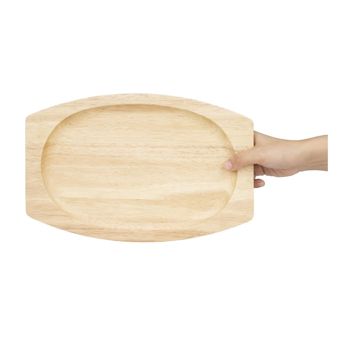 Olympia Hevea Board for Cast Iron Oval Sizzler 335x205mm (GJ557) - FW979