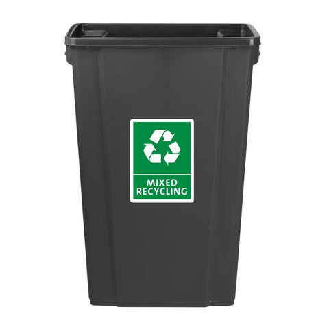 Jantex Slim Bin Mixed Recycling Label - FX196