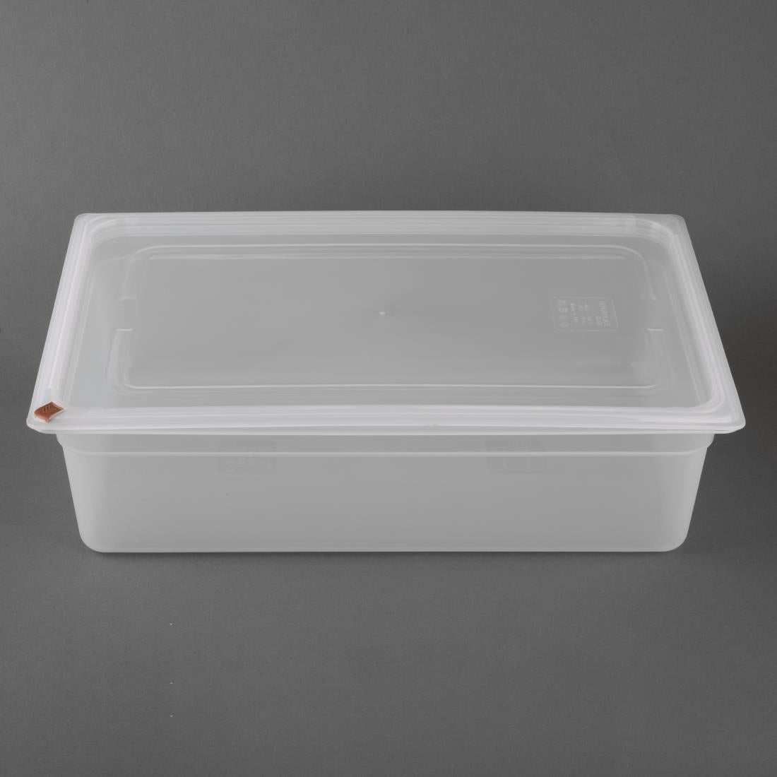 Hygiplas Click PP 1/1 GN Container with Lid & 7 Colour Clips 150mm 19.5Ltr (2 Pack) - FZ087